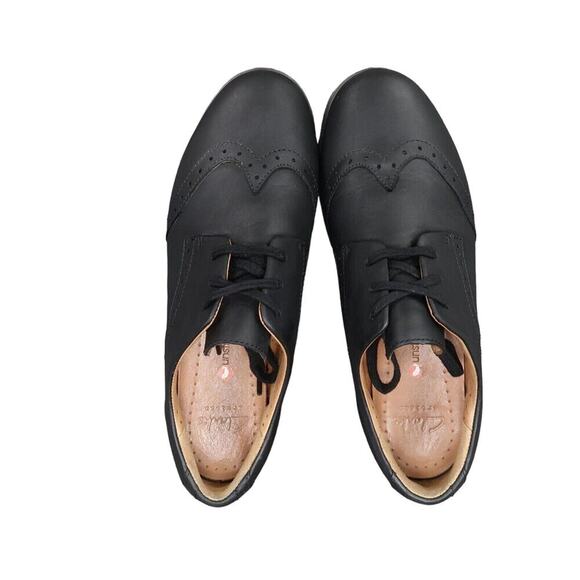 Clarks Shoes Womens 6.5 Oxford Leather Hinton Unstructured Black Comfort Career - Picture 6 of 12